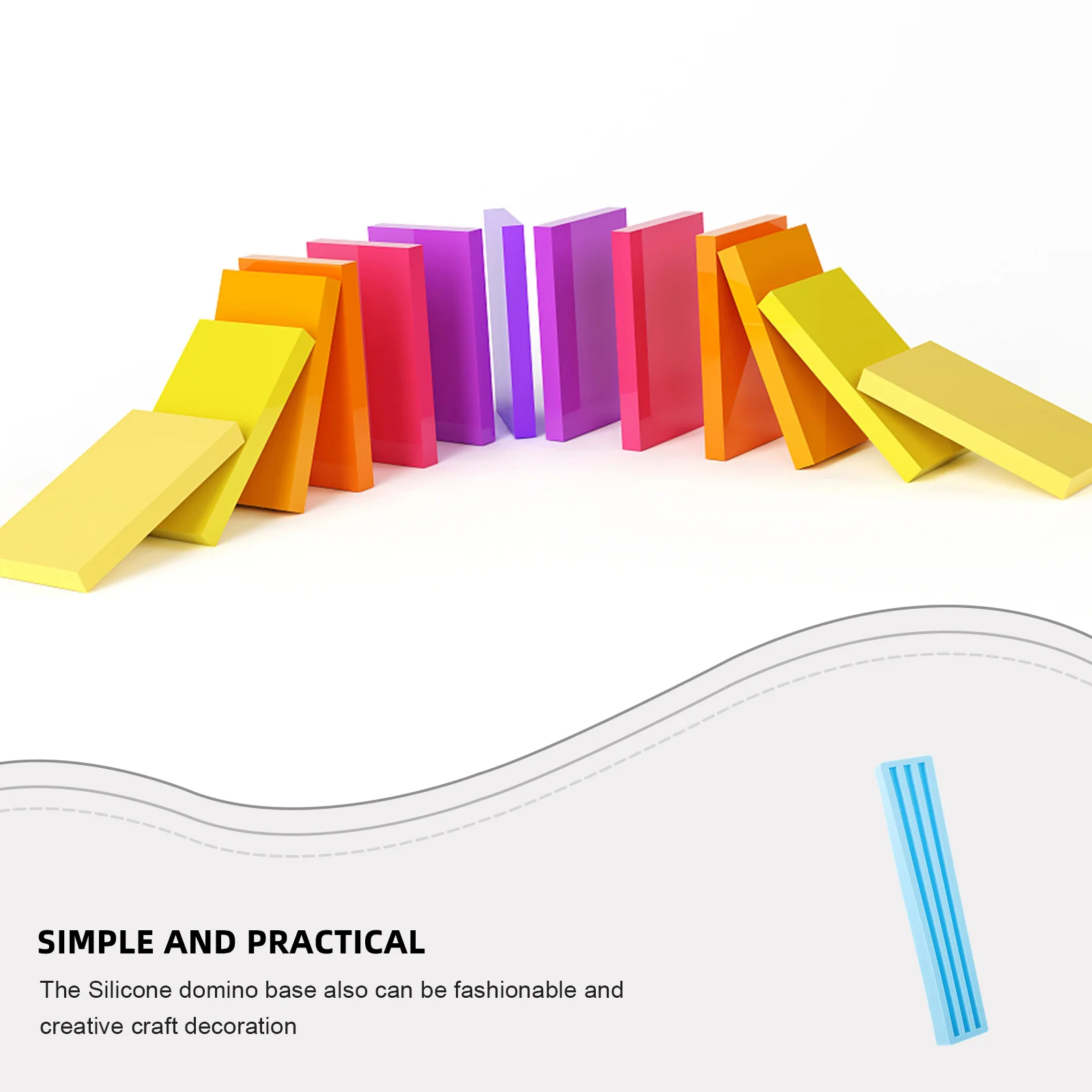سيليكون الدومينو صينية متعددة الوظائف حامل ألعاب لبلاط الدومينو عرض موقف سطح المكتب قاعدة الاطفال الأبجدية ألعاب Diy بها بنفسك الحرفية #5