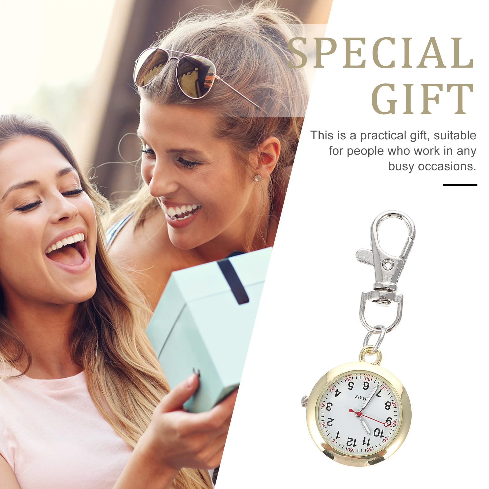 

1Pcs Simple Metal Pocket Watch Stylish Decorative Safe Durable Easy to Read Time Practical Gift for Nurses Pocket Watch