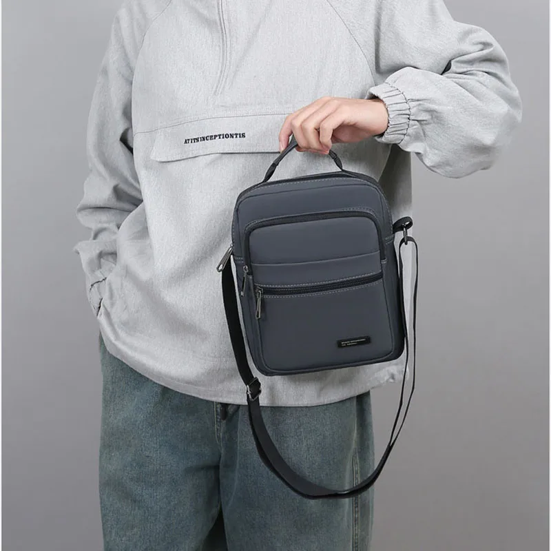 

Versatile Male Oxford Crossbody Bags - Men's Business Casual Sling Bags for Daily Commuting Essentials Mini Handbag Travel Bag