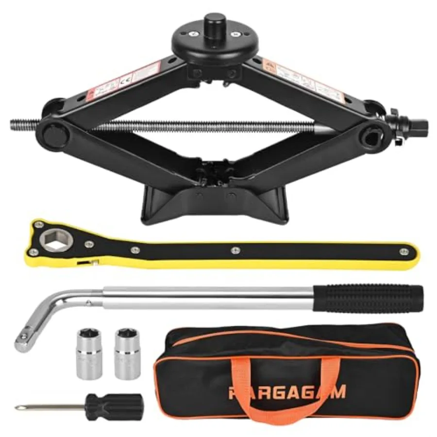 

Car Jack Kit for Tesla Model 3/S/X/Y 2.5 Ton Scissor Jack with Tesla Jack Pads and Tesla Tire Repair Kit for Spare Tire Changin