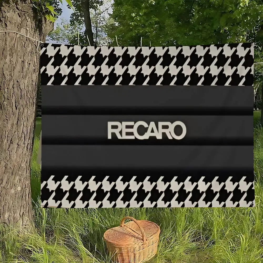 R-Recaro Logo Retro Flags Multiple Choice Living Studio Booth Interior Decoration Banner