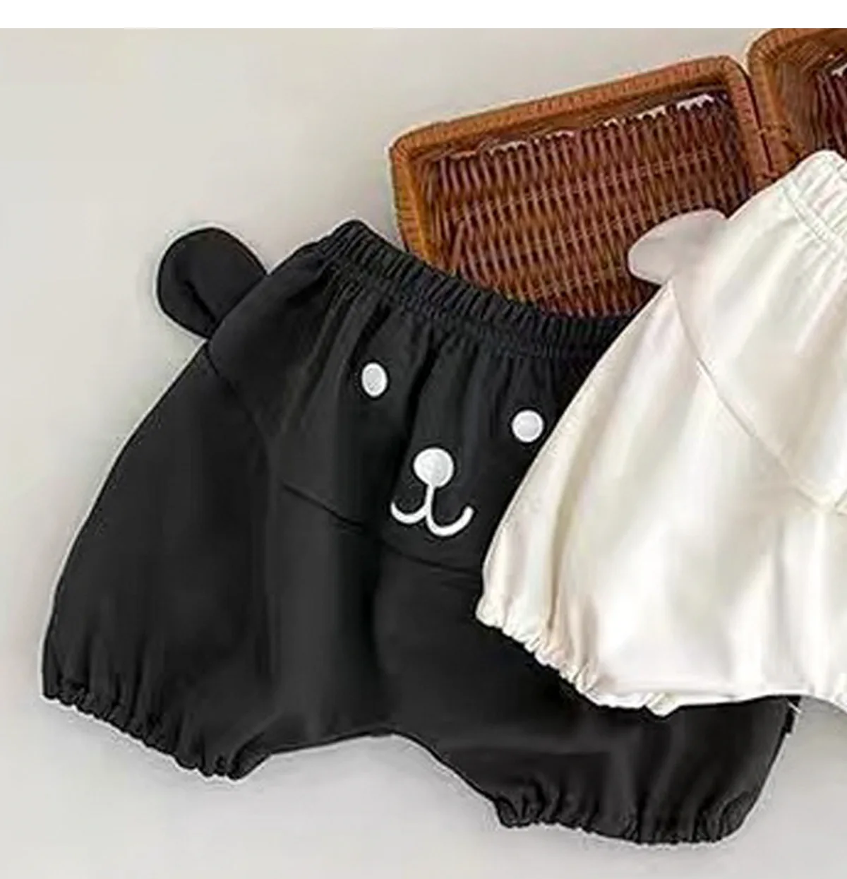 

1-5T Ins Summer Baby Girls Toddler Smile Face Loose Lantern Shorts Stylish Casual Mosquito Repellent Pants