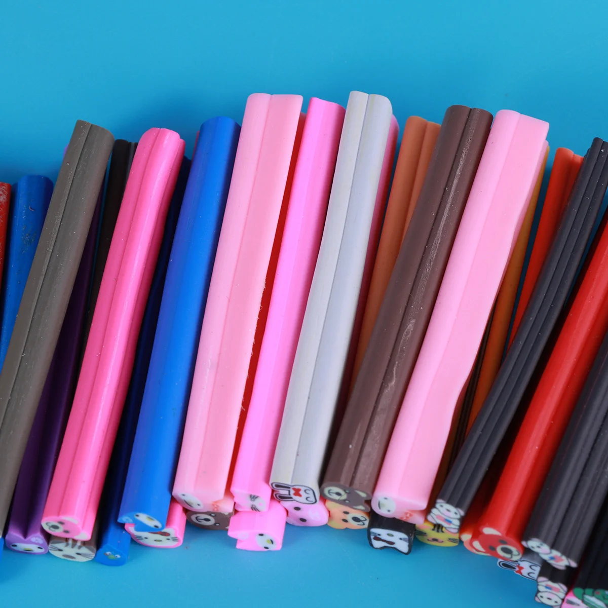 

3D Polymer Clay Canes Soft Ceramic Rod Sticks Decorations DIY Customizable Slice Phone Bag Laptop Decoration Scrapbooking Crafts