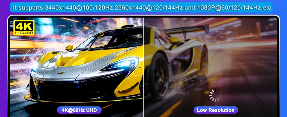 USB C HDMI DP KVM Switch 2K 144Hz Dual Monitors 4K Type C ThunderBolt KVM Switch