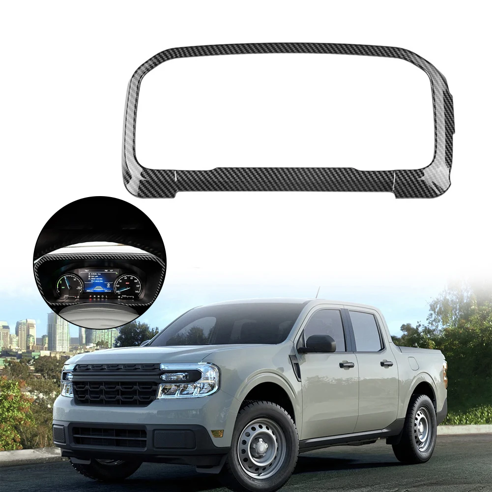 

ABS Carbon Fiber Instrument Cluster Frame Trim Cover for FORD Maverick 2022+ High quality material fashionable decor style