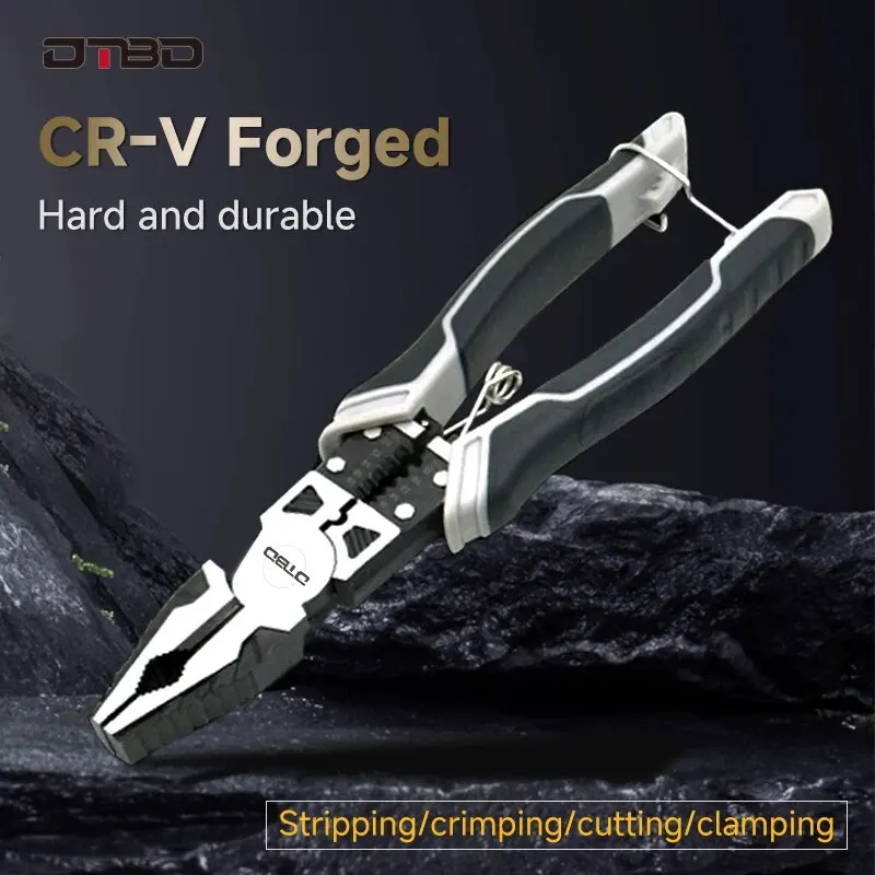 Universal Wire Cutter Diagonal Pliers Crimping Pliers Needle Nose Pliers Multifunctional Hardware Hand Tools Electrician