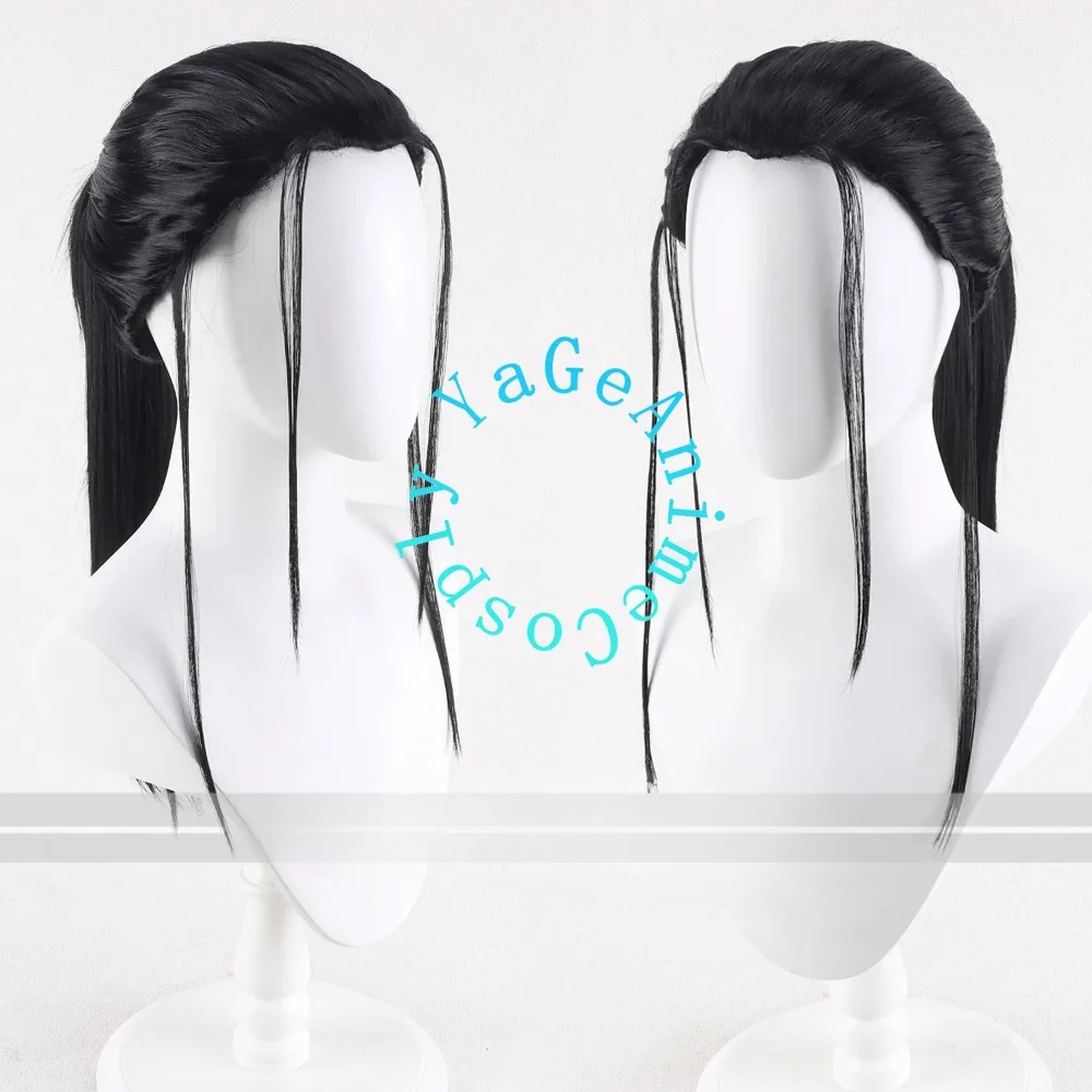 The Daily Life of the Immortal King Wang Ye Cosplay Wig Black Ponytail Style Character Hair Accessory