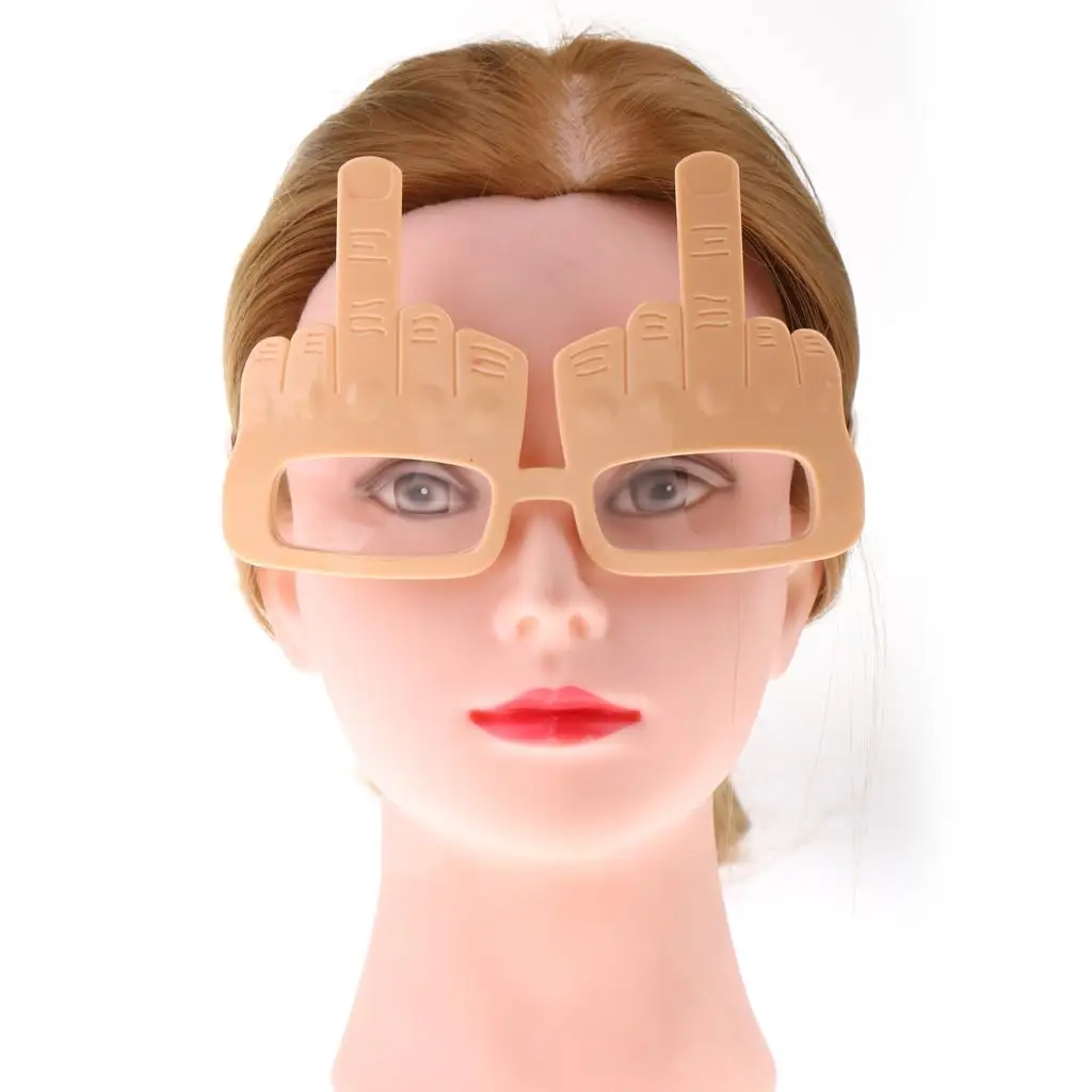 노벨티 골드 손가락 제스처 선글라스, 플립 더 버드 파티 안경, 재미있는 파티 안경, 어린이 여자 친구 선물