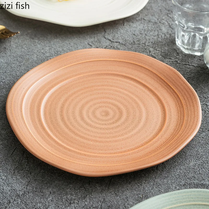 Irregular Porcelain Plate Steak Plate Pasta Plate Sushi Plates Molecular Cuisine Display Plates Restaurant Creative Tableware