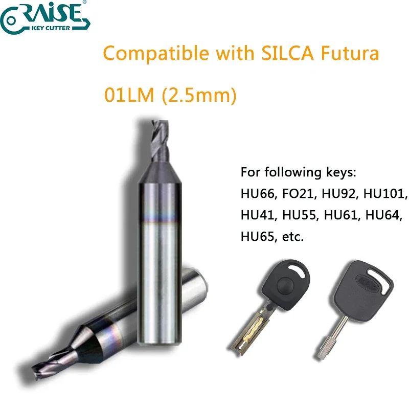 Silca Futura Cutter 01L 2.5mm Replacement Milling Cutter for High Security Keys Locksmith Tools