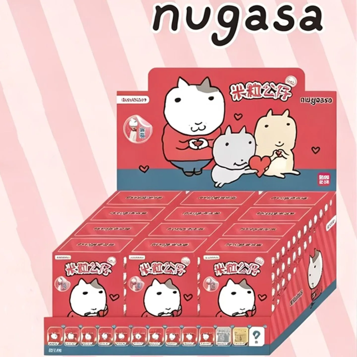 JANDOOM Original Anime Nugasa Family Vintage Katze Reiskorn Mini-Figuren Niedliche Anime-Actionfigur Cartoon-Modell Sammlerstück Geschenk – Detail 5
