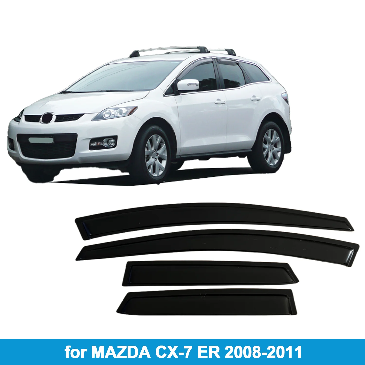 

Оконный козырек для MAZDA CX-7 ER 2008-2011, защита от дождя, боковой дефлектор, защита от атмосферных воздействий, лента для наружного крепления