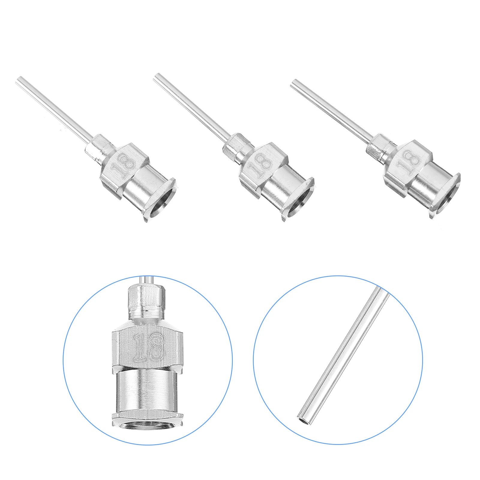 

12pcs Stainless Steel Dispensing Needles Luer Lock Precision Blunt Tip Epoxy Resin Strong Reusable Hardware