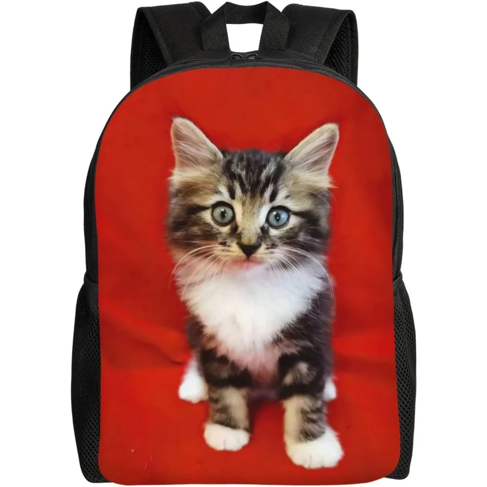 

Cute Cat Laptop Backpack For Women Men College Backpack Work Business Computer Bag Lightweight Bookbag Teacher Nurse Bags Casual