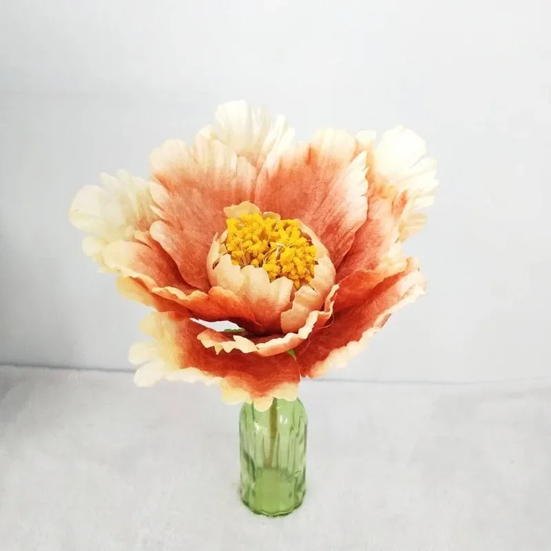 

DIA 1M Artificial Peony Flower Head Wedding Decoration Large Silk Flower Shopping Mall Festival Decoration Flower Head