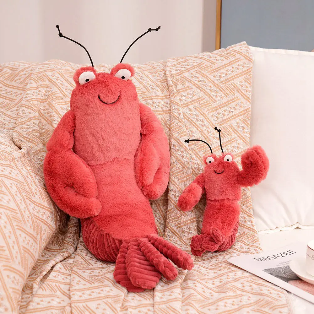 Cute Sheldon Shrimp Plush Toys Crispin Crab Larry Shrimp Dolls Stuffed Animal Appease Plushie for Baby Children Birthday Gifts