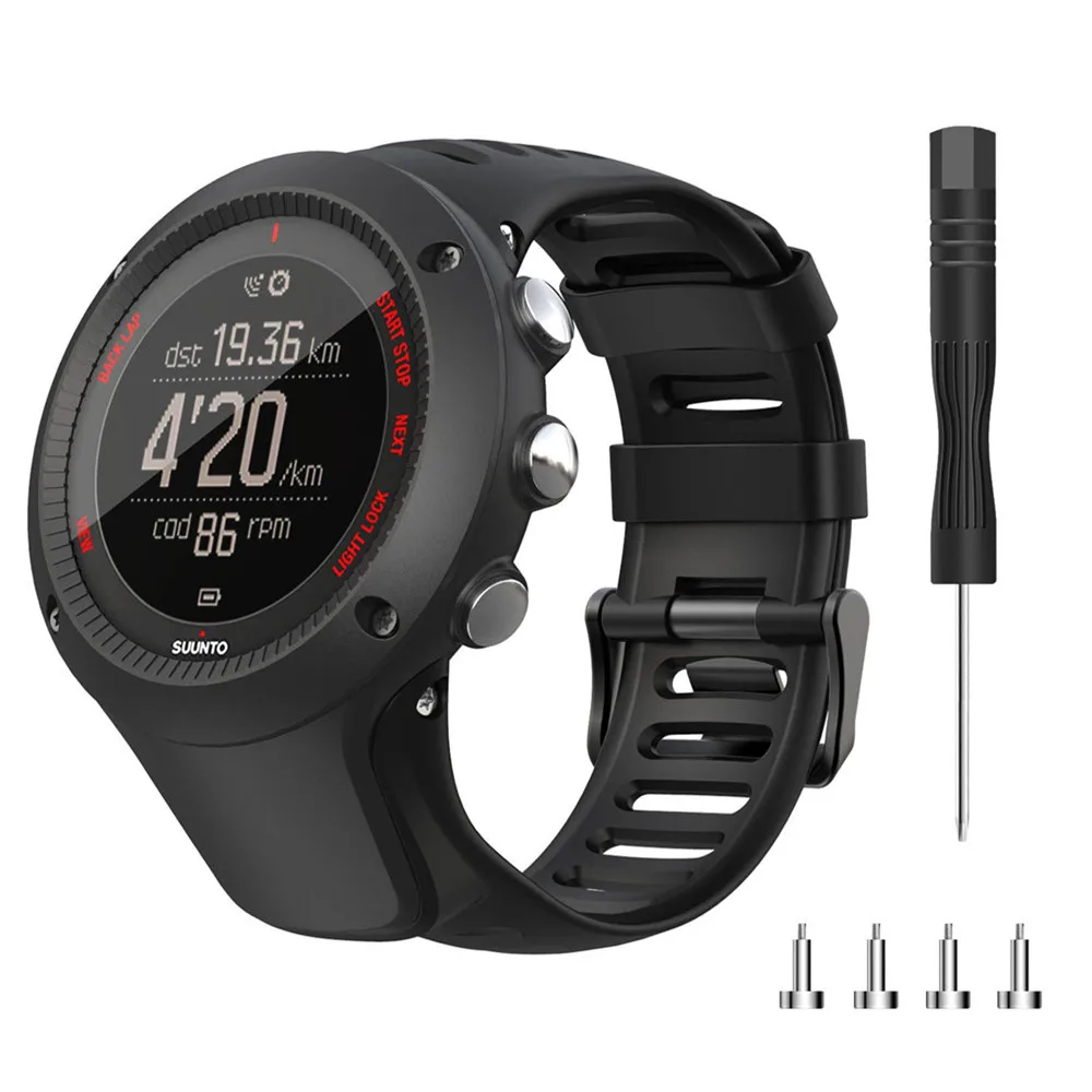 Outdoor-Sport Ersatz-Uhrenarmband Silikon-Armband für SUUNTO Ambit1 Ambit 2 Ambit Ambit3 Correas de reloj – Detail 31
