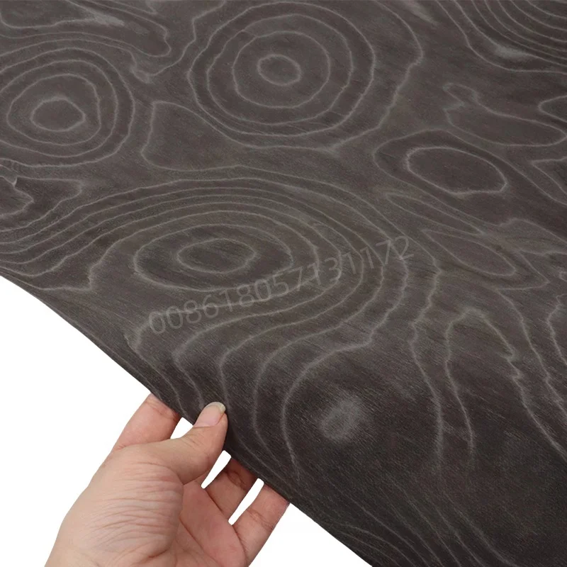 Reconstituted Engineered Wood Veneer, Grouth Ring Grain, E.V., Backing Fleece, 60x250cm, 1pc, for Furniture & Home Decor