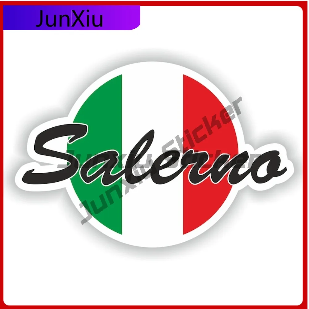 

Salerno Italy City With National Flag Graphic Vinyl Decal V125 Motorcycle Stickers Suv Bumper Car Decals Vintage Refit Stickers