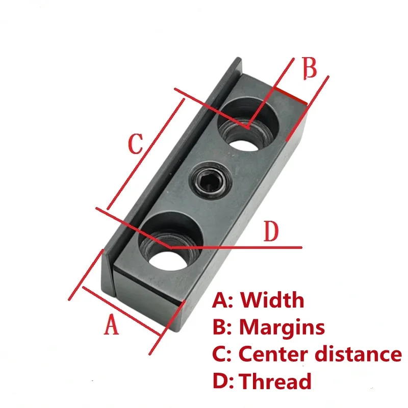 Imagem -02 - Lathe Auxiliary Pressing Tool Holder Trilho Diagonal Turning And Pressing Block Cushion Block Clamping Tool 20 mm 25 mm