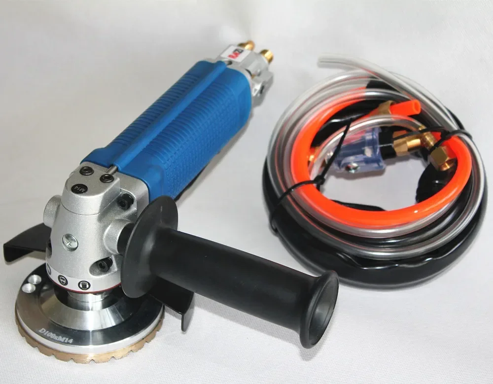 2025 Raizi rear exhaust pneumatic water grinder tool for stone granite marble grinding air power tools angle grinder