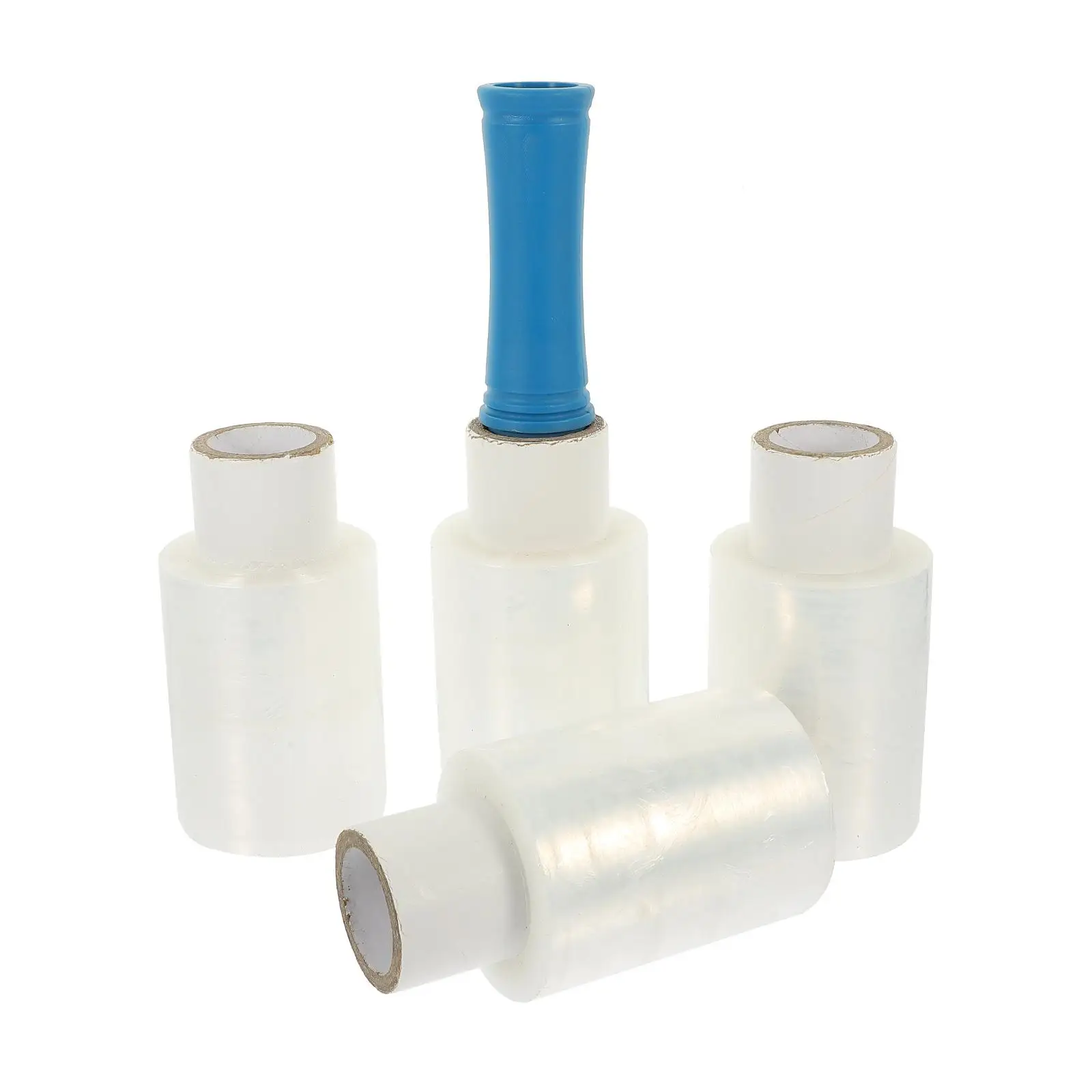 

Handle Stretch Film Self Adhesive Clear Packing Wrapping Protective Industrial Cling Shrink Wrap Transparent Practical Film