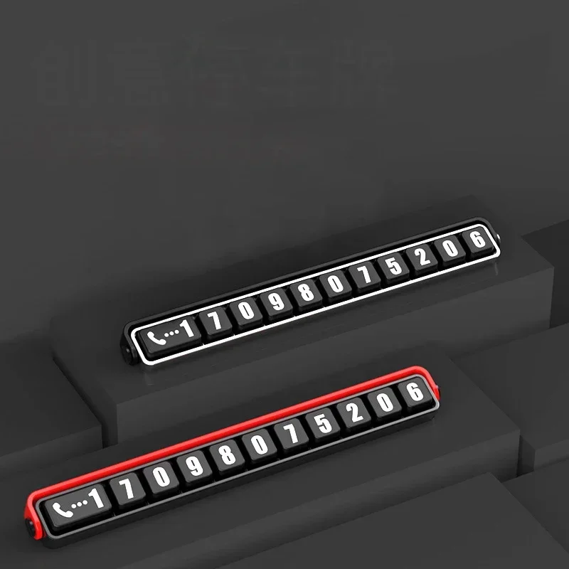 Car Phone Number Card Temporary Parking Card Plate Telephone Number Car Park Stop Automobile Accessories