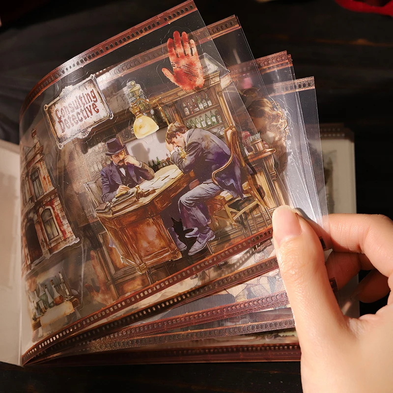 

Набор из 20 наклеек для вырезания в европейском театральном стиле, для скрапбукинга, DIY, эстетичные канцелярские принадлежности ручной работы