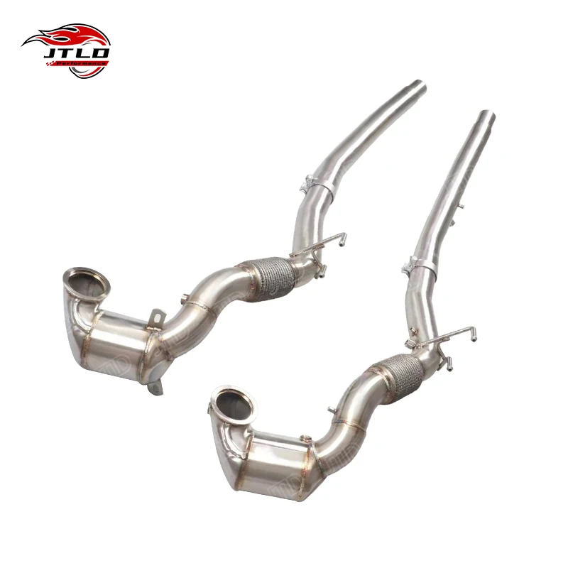 Professional For Audi S3 2018 4WD Downpipe With OPF 304 Stainless Steel High Flow Exhaust Upgrade