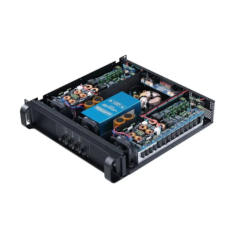 2026 Professional 4-Channel TD Class High Power Stage Audio Amplifier 8ohm Impedance Metal Shell Post-Stage Power Booster