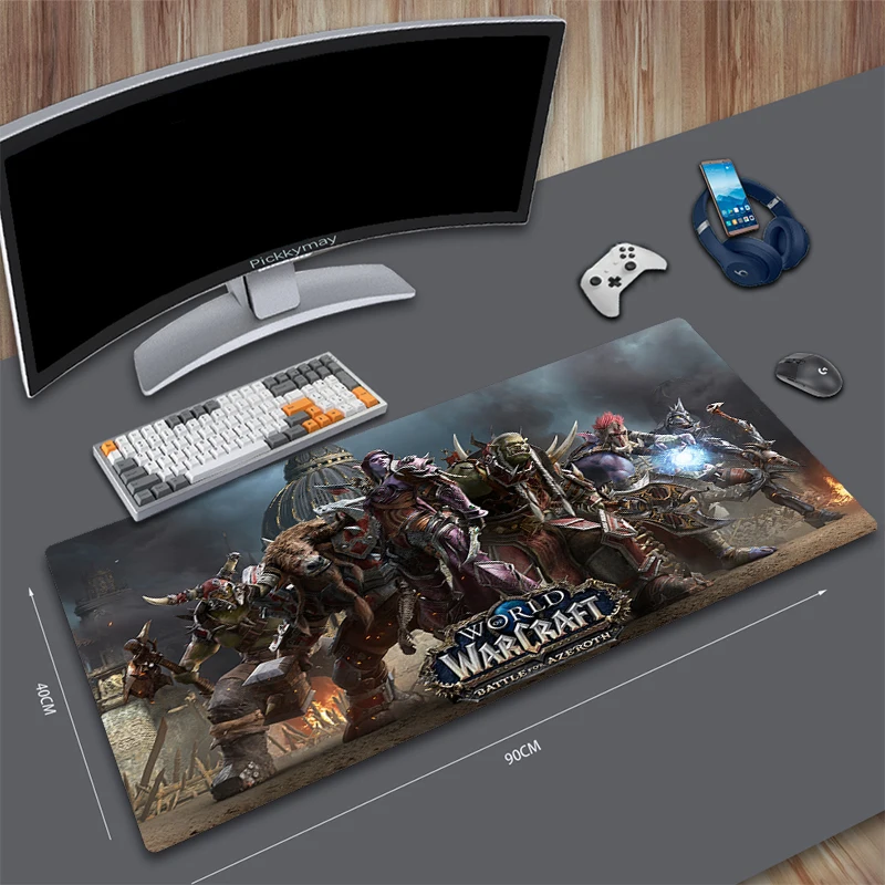 World Of Warcraft Mouse Pads Gaming Mousepad Gamer Mouse Mat The Horde Keyboard Mats Desk Pad Mousepads XXL 90x40cm For Computer