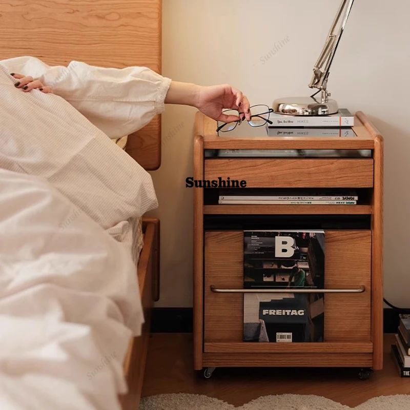 

Modern Luxury Nightstand Vintage Mobile Drawers Storage Nightstand Premium Beauty Cajones De Dormitorio Bedroom Furniture