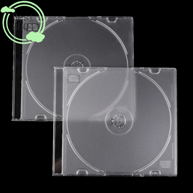 (BBQ4)CD Storage Case Transparent Stand Acrylic Holders For CDs DVD Storage Holder Transparent