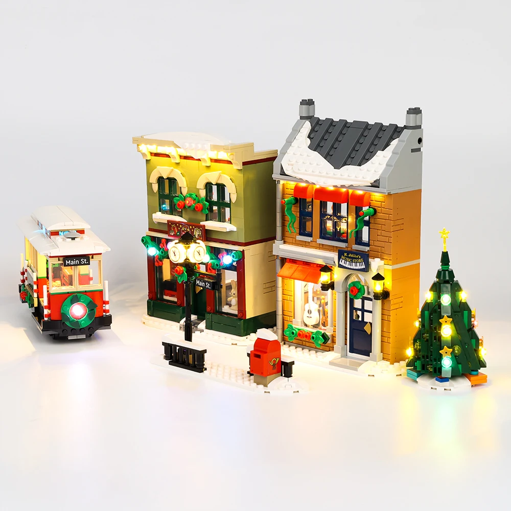 EASYLITE LED Light Kit For Christmas 10308 Holiday Main Street Building Blocks Set Bricks Toys For DIY No Model