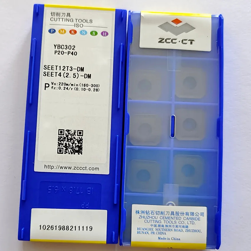 SEET12T3-DM ybc302/SEET12T3-DM ybc301/SEET12T3-DM ybc401 SEET12T3-DM seet42.5 zcc. ct cnc carboneto insere 10 pcs/box