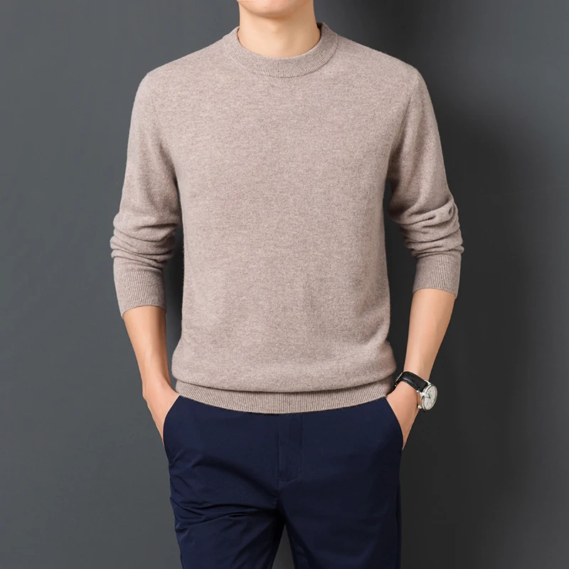 Men's Sweater  Warm and Comfortable Long Sleeve Pullover Sweater  Turtleneck Men Clothing