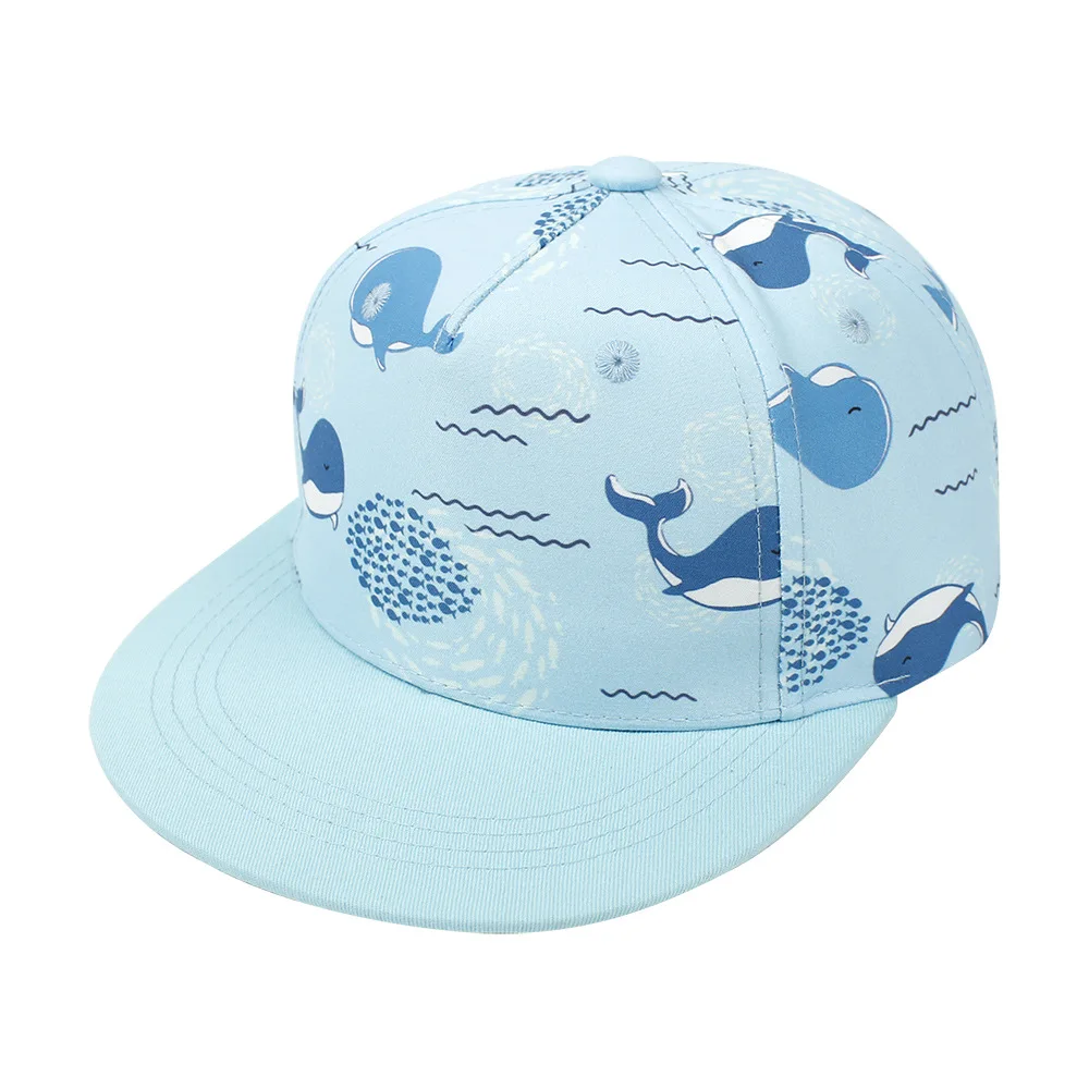 Kids dinosaur print Baseball Cap Outdoor Toddlers Hat Adjustable Trucker Cap Children Sun Hat For Boys Girls Ages 1-8 Years Old