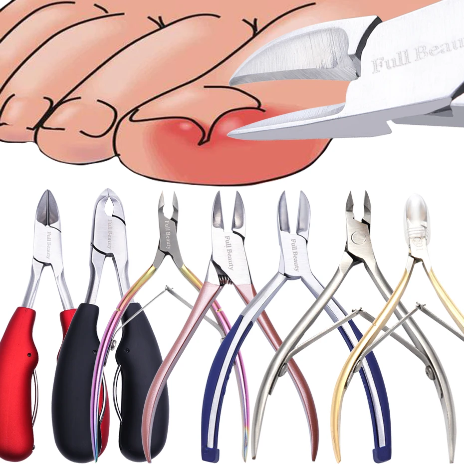 

1pcs Professional Nail Nipper Clippers Cuticle Cutter For Manicure Dead Skin Dirt Remover Trimmer Pedicure Care Nail Tool JI1586