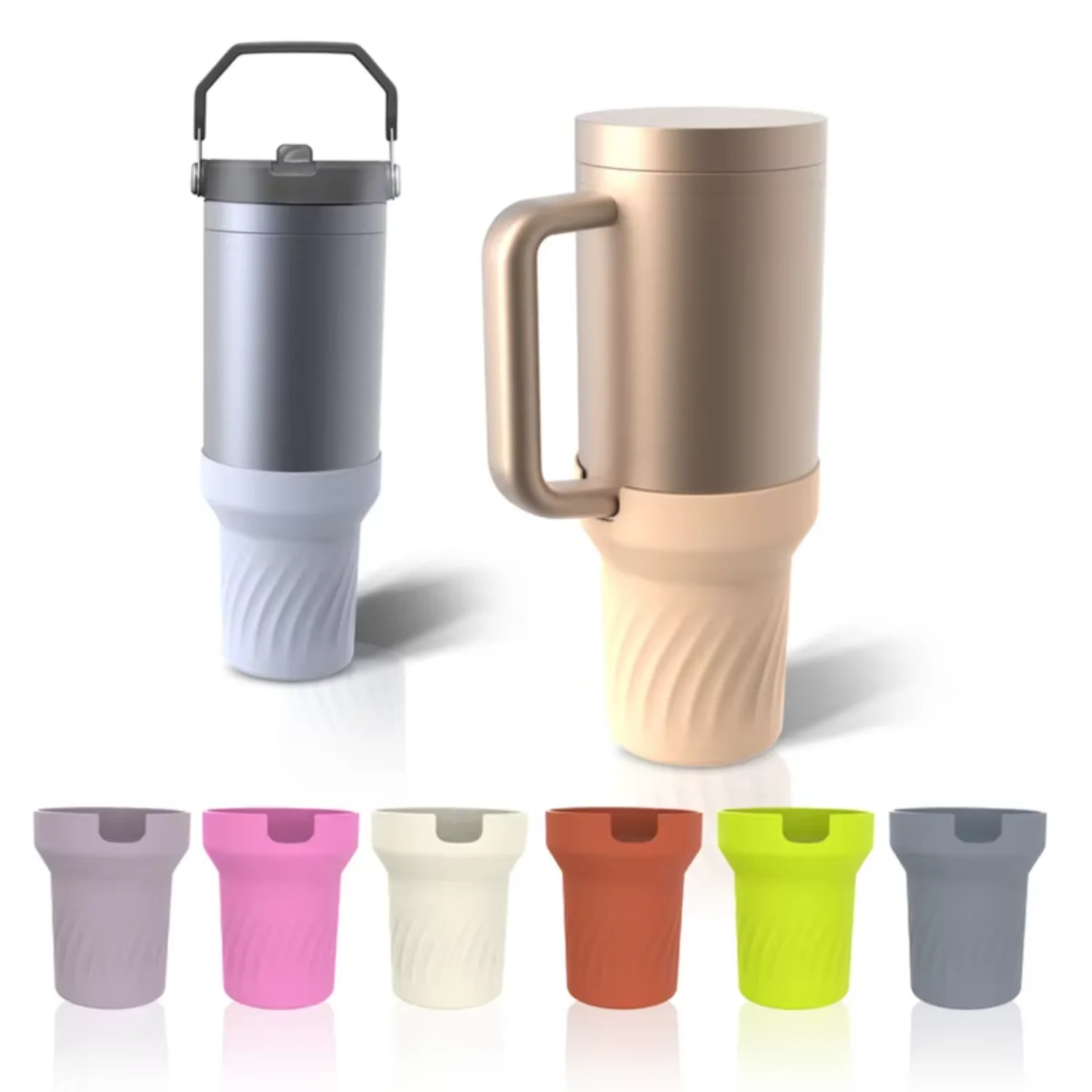 

Bottom Cover Anti-Slip Soft Sleeve Protective Silicone Boot For Quencher Tumbler Fits 40oz boots