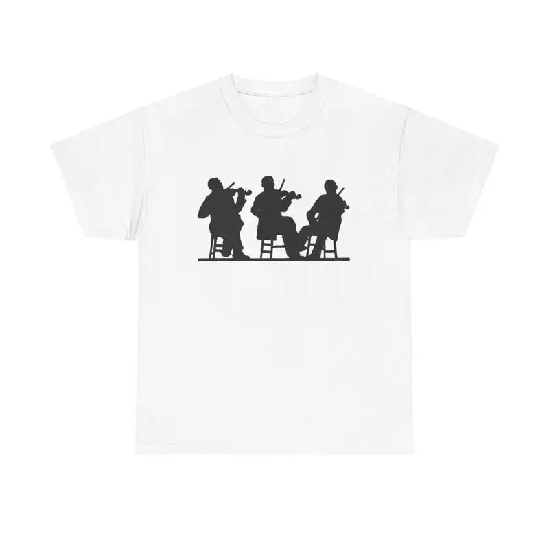 

Three Man Band Silhouette T Shirt cool orchestra instruments music lover art