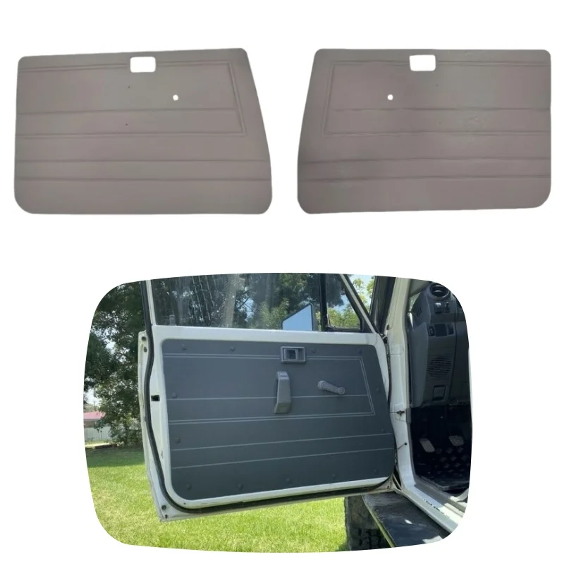 

YBJ New Car Accessories Front Door Panel Cards for Land Cruiser 1984-2024 Manual Window PVC Leather LC76 LC78 LC79 Single Dual
