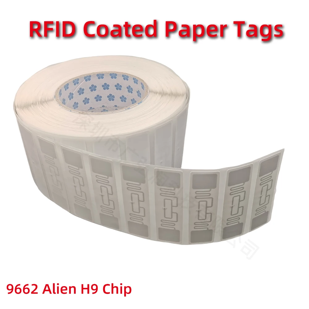 RFID UHF Tags Sticker 860-960MHz Long Range Alien H9 Lable Adhesive for Sports Timing Race Vehicle Asset Inventory