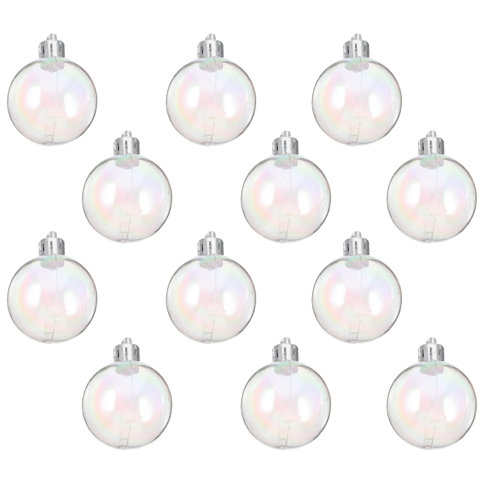 12 Pcs Shiny Pearl Bubble Balls Christmas Tree Decorations Xmas nament Toys Hanging Pendant Decor Party Decor Festive Party