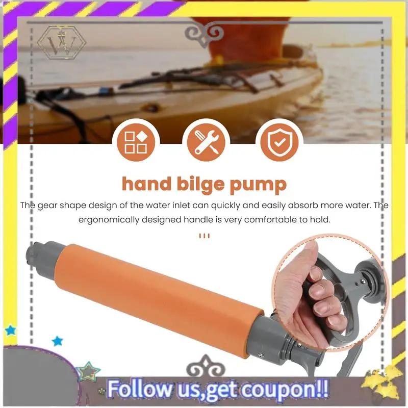 

ABXV-Kayak Трюмный насос Ручной водяной насос Ручной насос Ручной насос для лодки Трюмный насос для каяков Каноэ и лодок Аксессуары для каяков