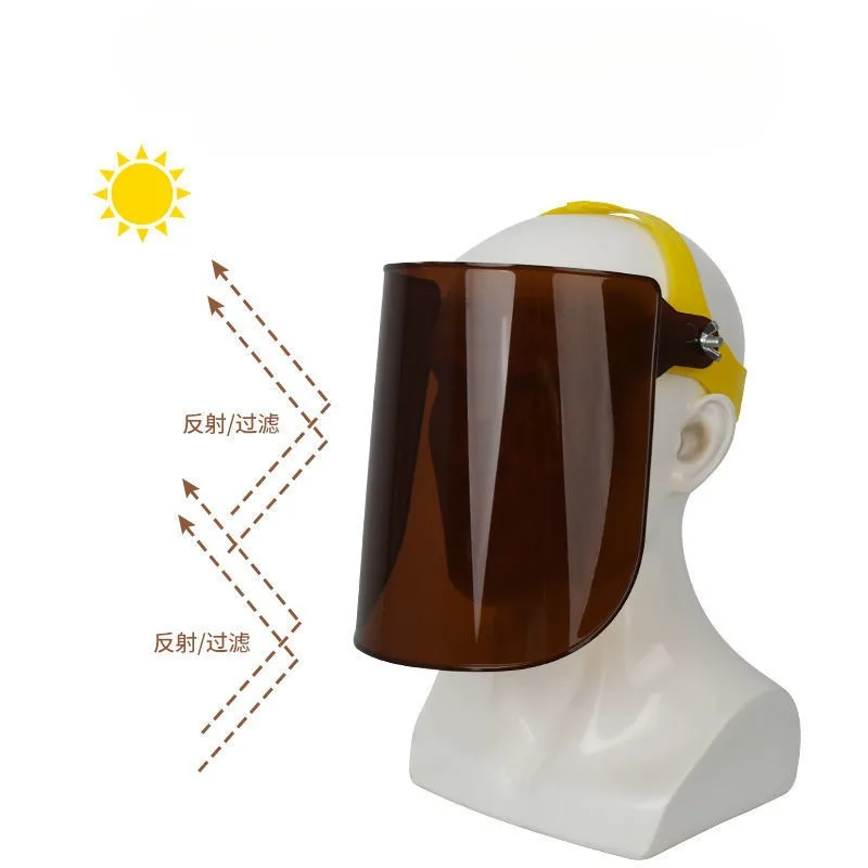 PC Plastic Portable Transparent Protective Welder Face Cover Welding Helmet Auto Darkening Anti Splash Safety Shield Visor