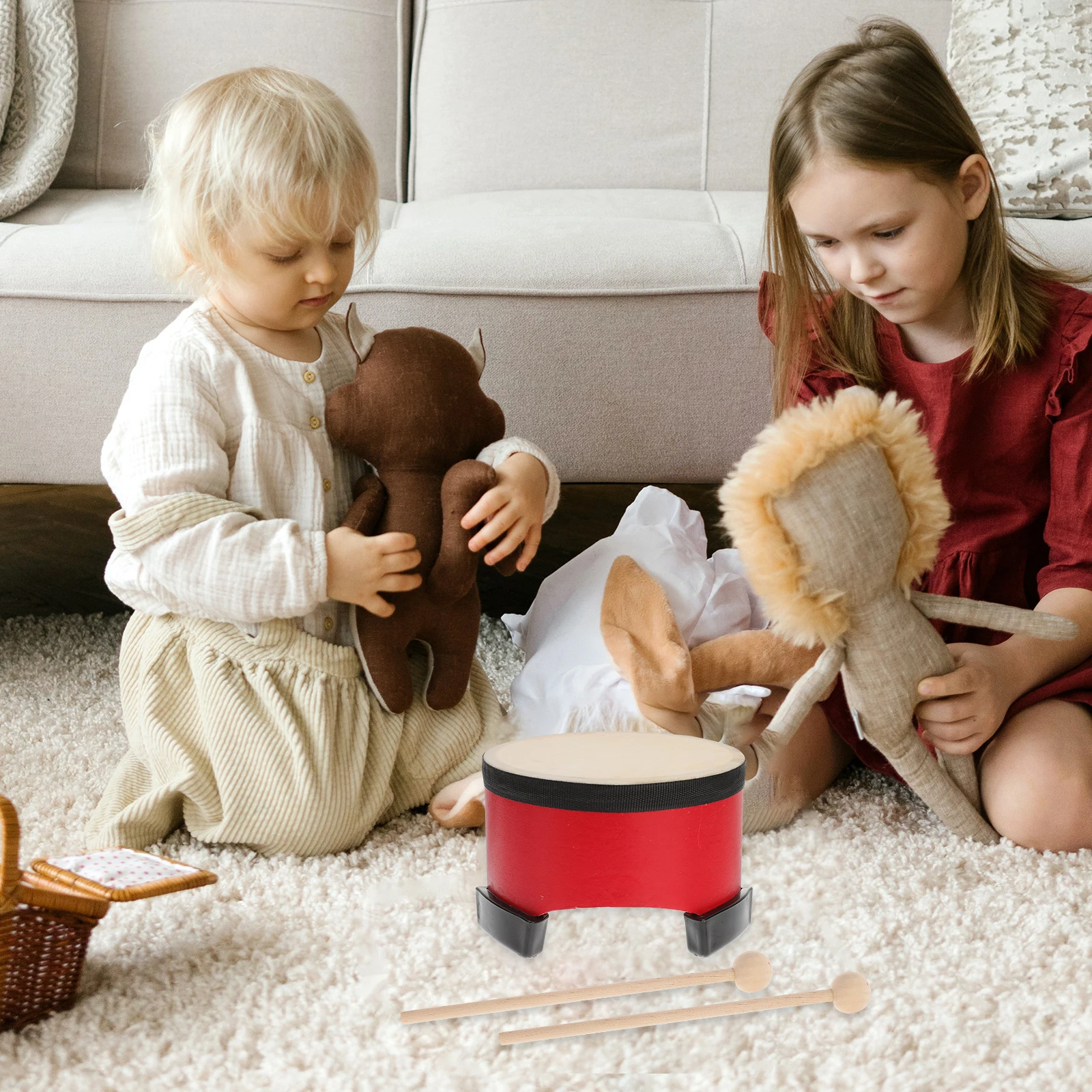 Kids Musical Instruments Children's Percussion Toy Drum Floor Puzzle Hand Drums