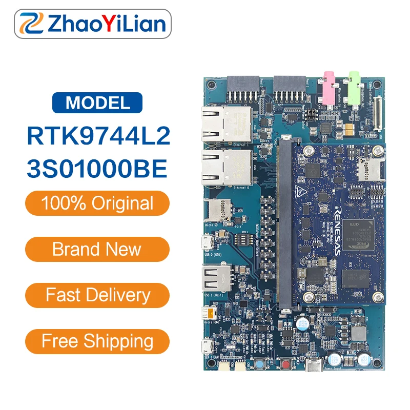 For RTK9744L23S01000BE Cortex‑A55 MPU Development Board Industrial Gateway HMI Embedded Linux Prototype Kit