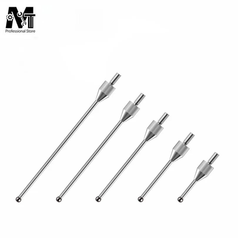 D2 D3 Ruby Head M2.5 Thread Micrometer Height Lever Dial Test Gauge Tip Indicator Probe 5PCS