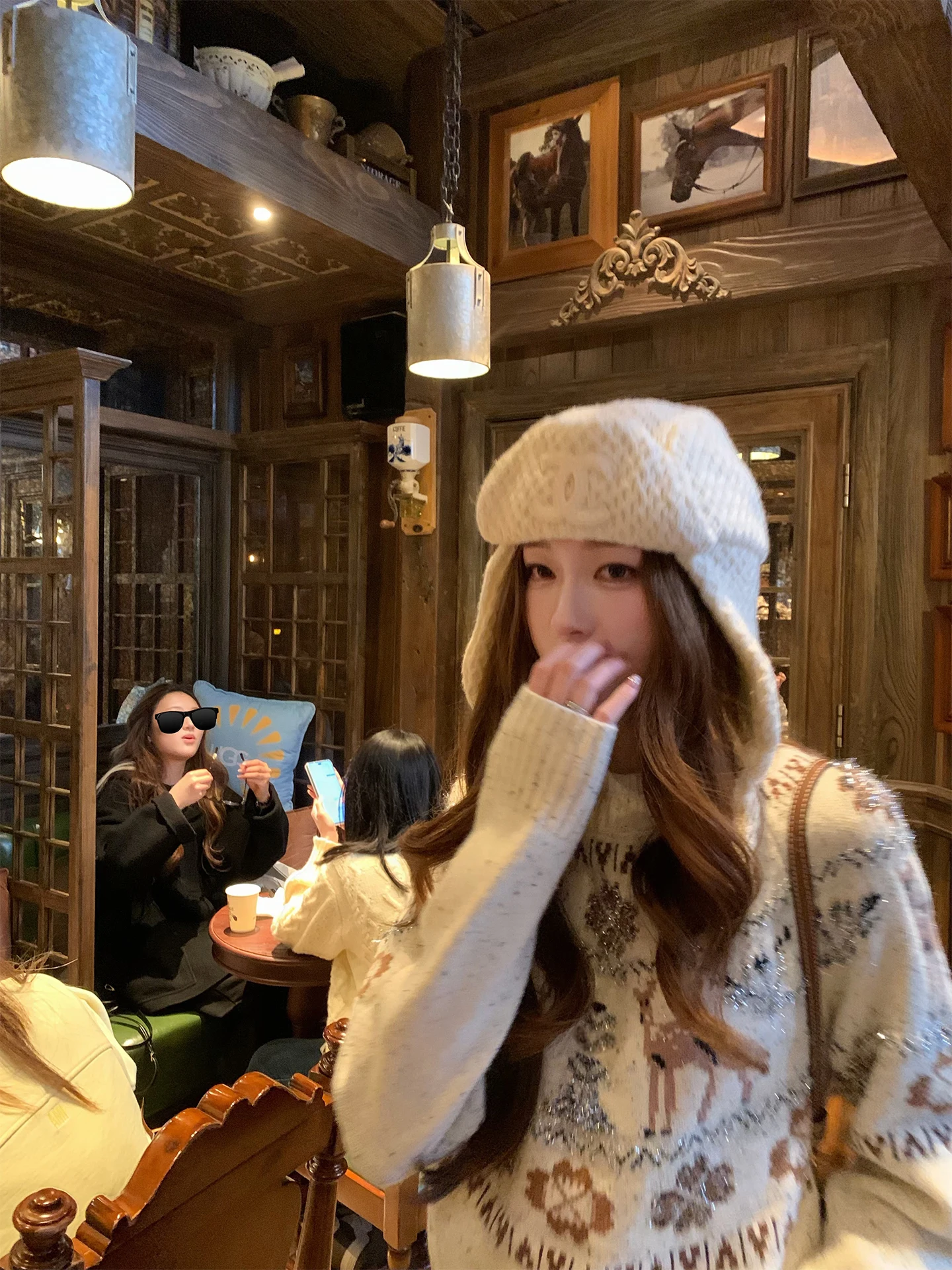 

Женский трикотажный свитер SourceWithU Angxi Fei Island B из 50% шерсти, повседневный, длинный рукав, аэродинамический силуэт...