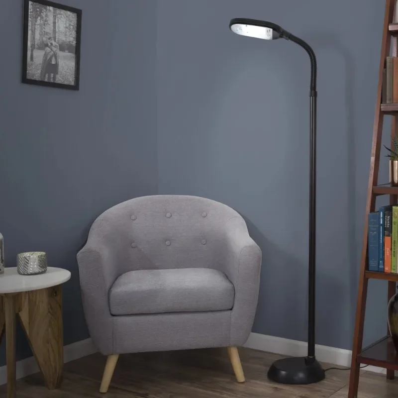 

Home.NEW 73-inch Natural Sunlight Floor Lamp with Bendable Neck (Black)